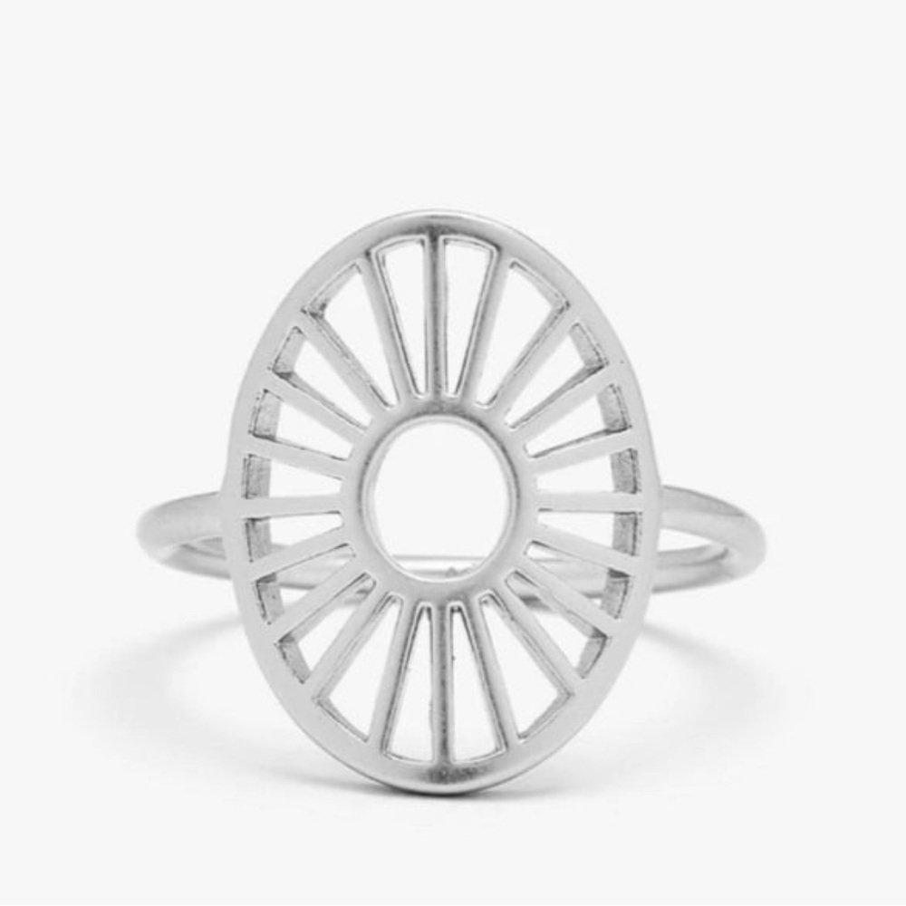 PURA VIDA Size 6 Sunburst Ring Silver Ring NEW